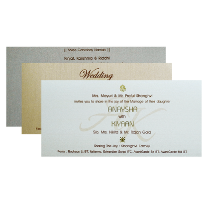 Light Brown Luxury Wedding Box-King of Cards