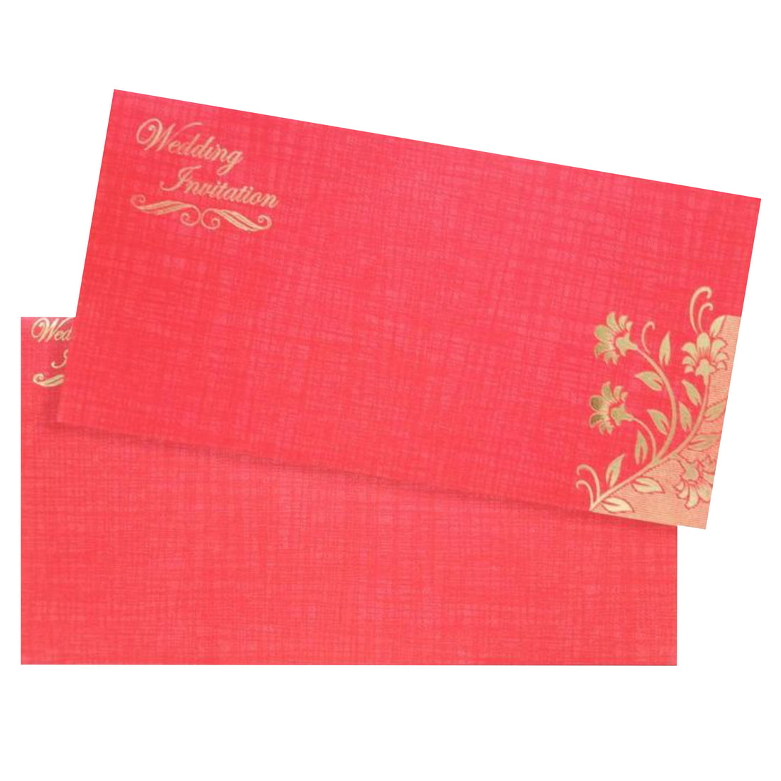 Elegant Blue Shading With Blossom Theme Wedding Card-KNK20053