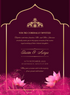 Maroon and Pink Elegant Floral Wedding Invitation-EINK0034