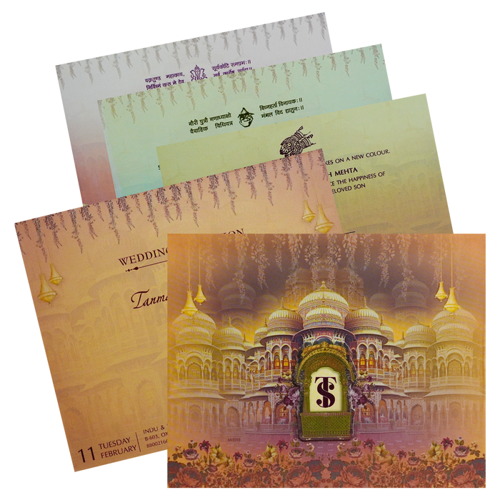 Orange Wedding Box-King of Cards