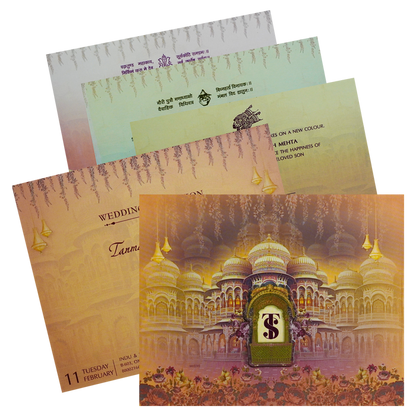 Orange Wedding Box-King of Cards