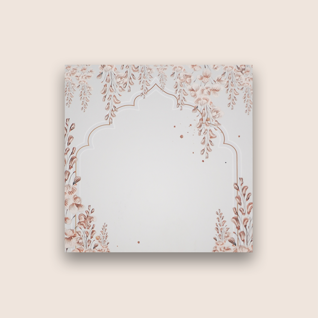 Grey Floral Pattern Money Envelope - KRCE4450