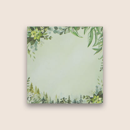 Green Floral Pattern Money Envelope - KRCE4380