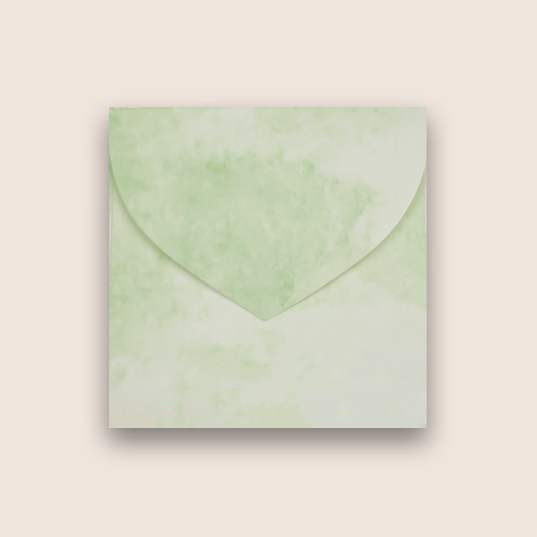 Green Peacock Leaf Money Envelope - KRCE4270