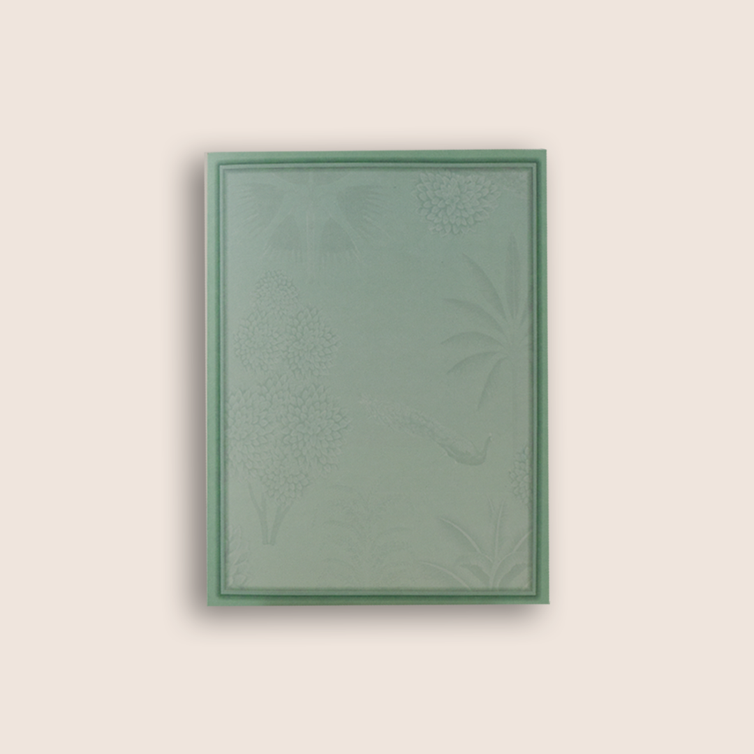 Green Bride Groom Laser Cut Bag Style Wedding Card - KNAS3107