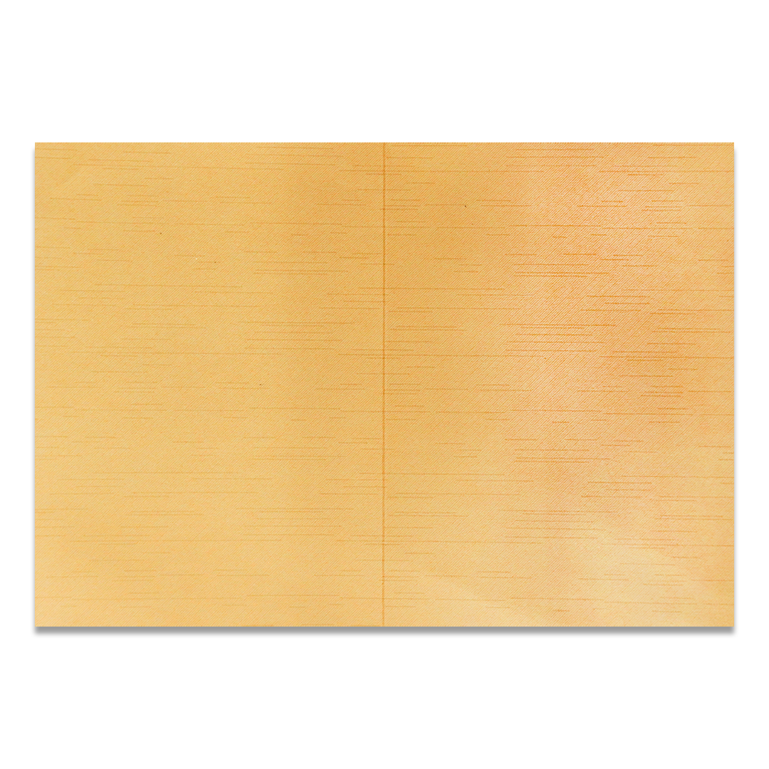 Gold Ganesh Embossed Oval Wedding Card-KNKR042G