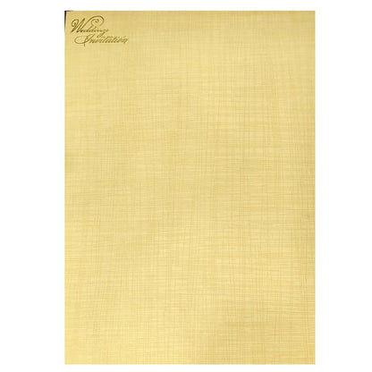 Cream Couple Wedding Invitation Card-King of Cards