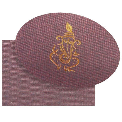 Check out our super cool collection of Purple personal with gold foiling on ganesha invitation card at best price. &amp;