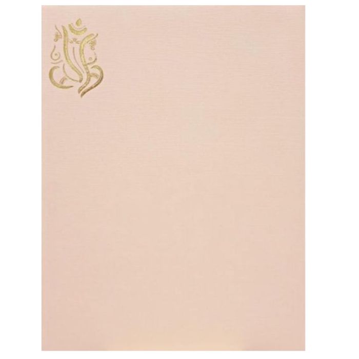 Cream Balaji Padmavathi Invitation Design-King of Cards