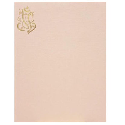 Cream Balaji Padmavathi Invitation Design-King of Cards