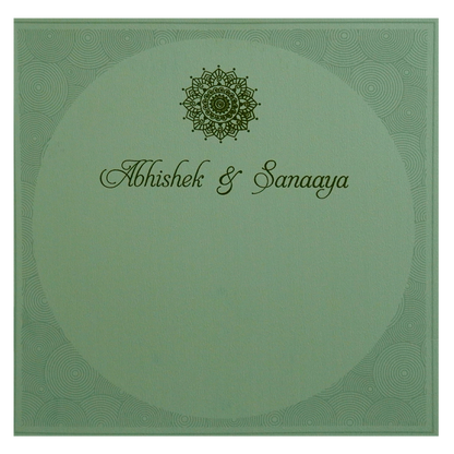 Mint Green Wedding Card-King of Cards