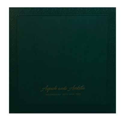 Green MDF Wedding Cardkp-King of Cards