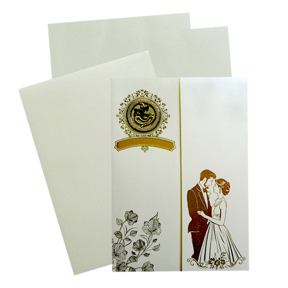 Make your event special with our exclusive Pearl White Couple Nameplate Wedding Card. Shop now! ?WhatsApp Support ?Express Delivery.
