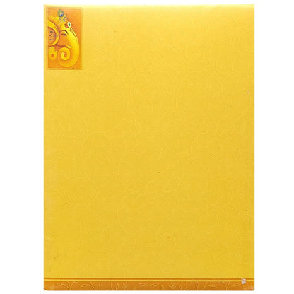 Designer Ganesha Orange Door Type Invitation Card