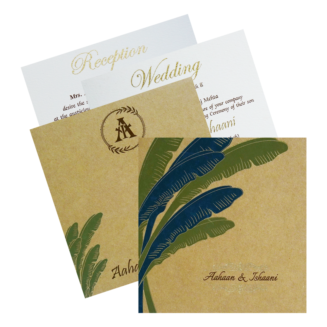 Make your event special with our exclusive Brown Banana Leaf Invitation. Shop now! ?WhatsApp Support ?Express Delivery.