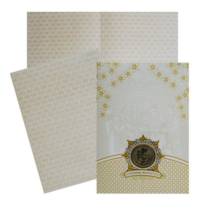 Light Orange Wedding Card-King of Cards