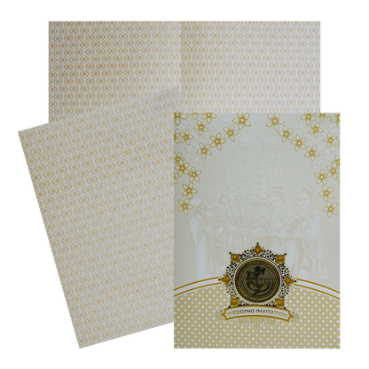 Light Orange Wedding Card-King of Cards