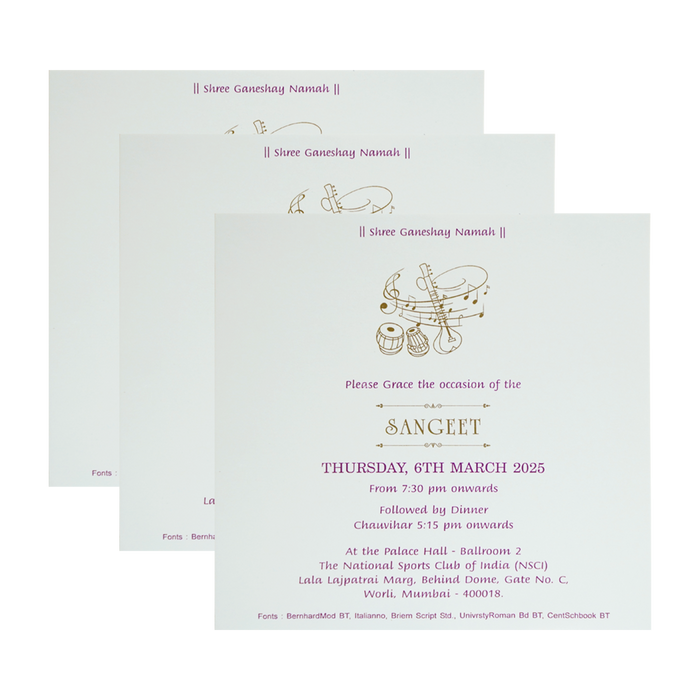 Pink Padded Wedding Card-King of Cards