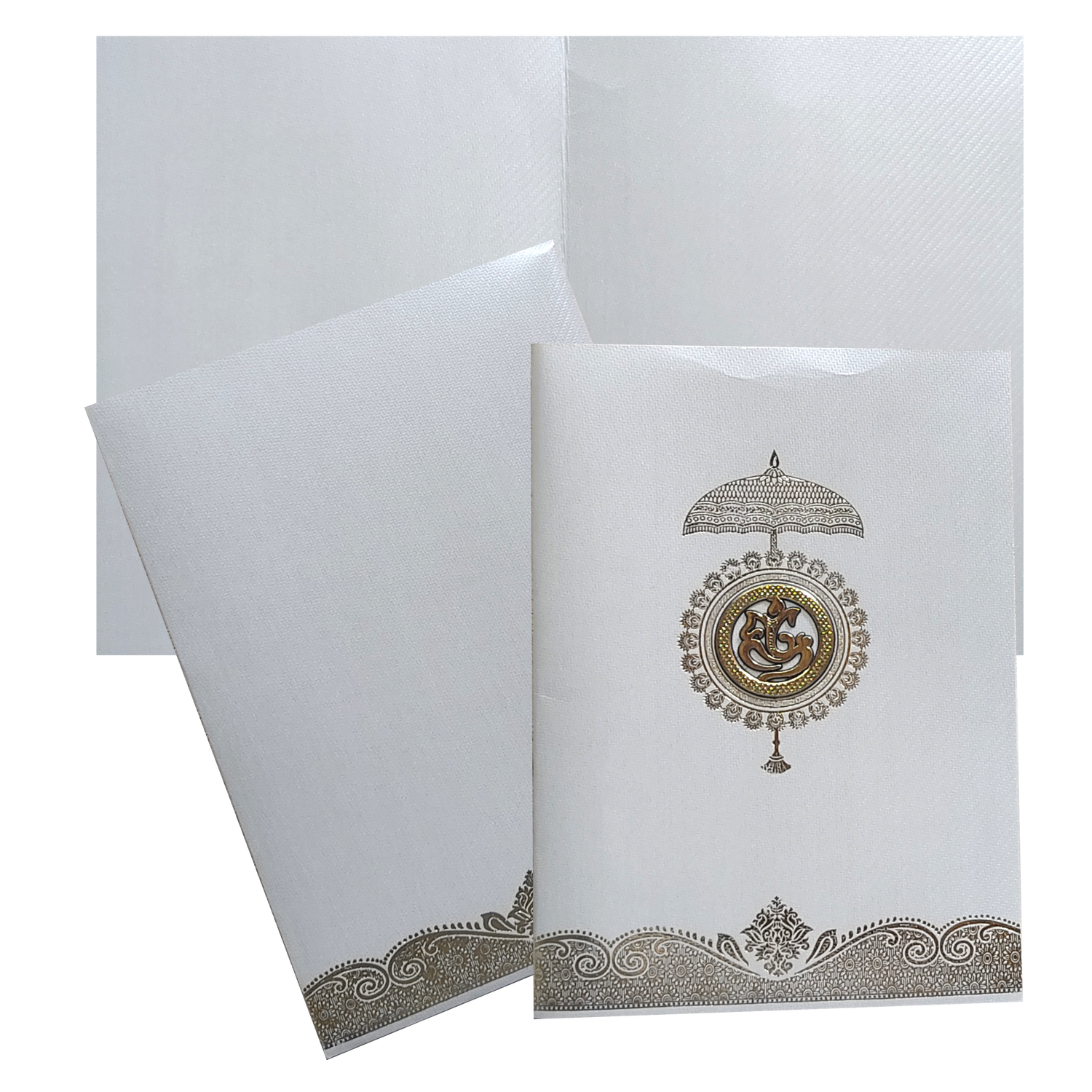 Grey Single Sheet Invitation Card-KNKTGY024