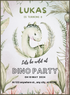 Vibrant Bash Dinosaur Invitation-AADII010