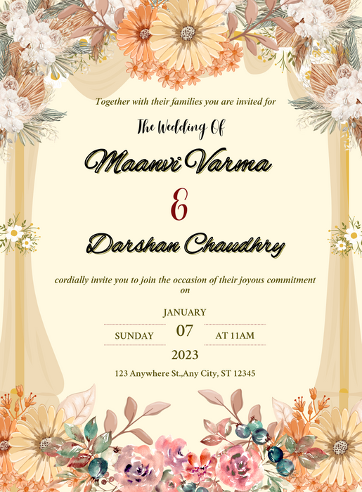 Vibrant Marigold Bengali Wedding-King of Cards