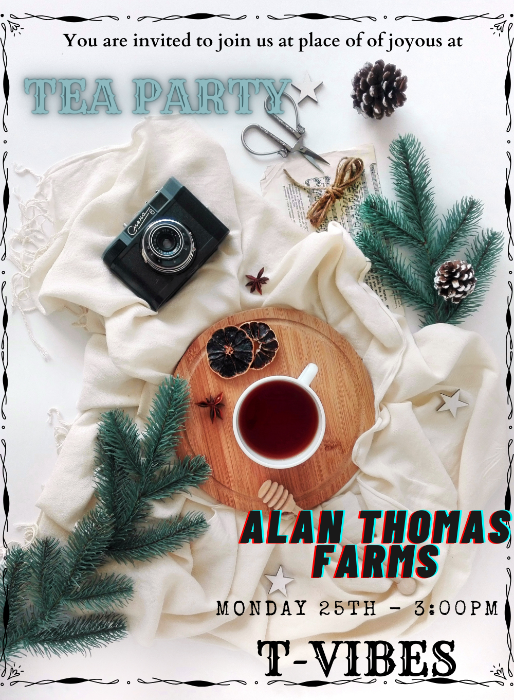 Vibrant Vistas Tea Invitation-AATEA009
