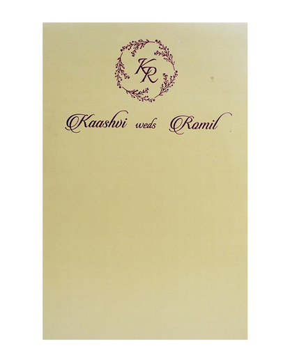 Cream Red Single Wolly Invitation-King of Cards