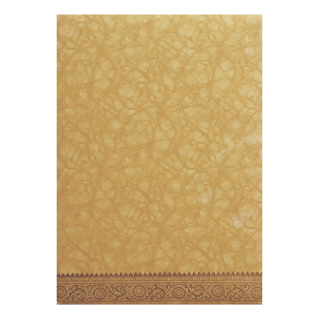 Mustard Yellow Ganesha Wedding Card-KNKR026B
