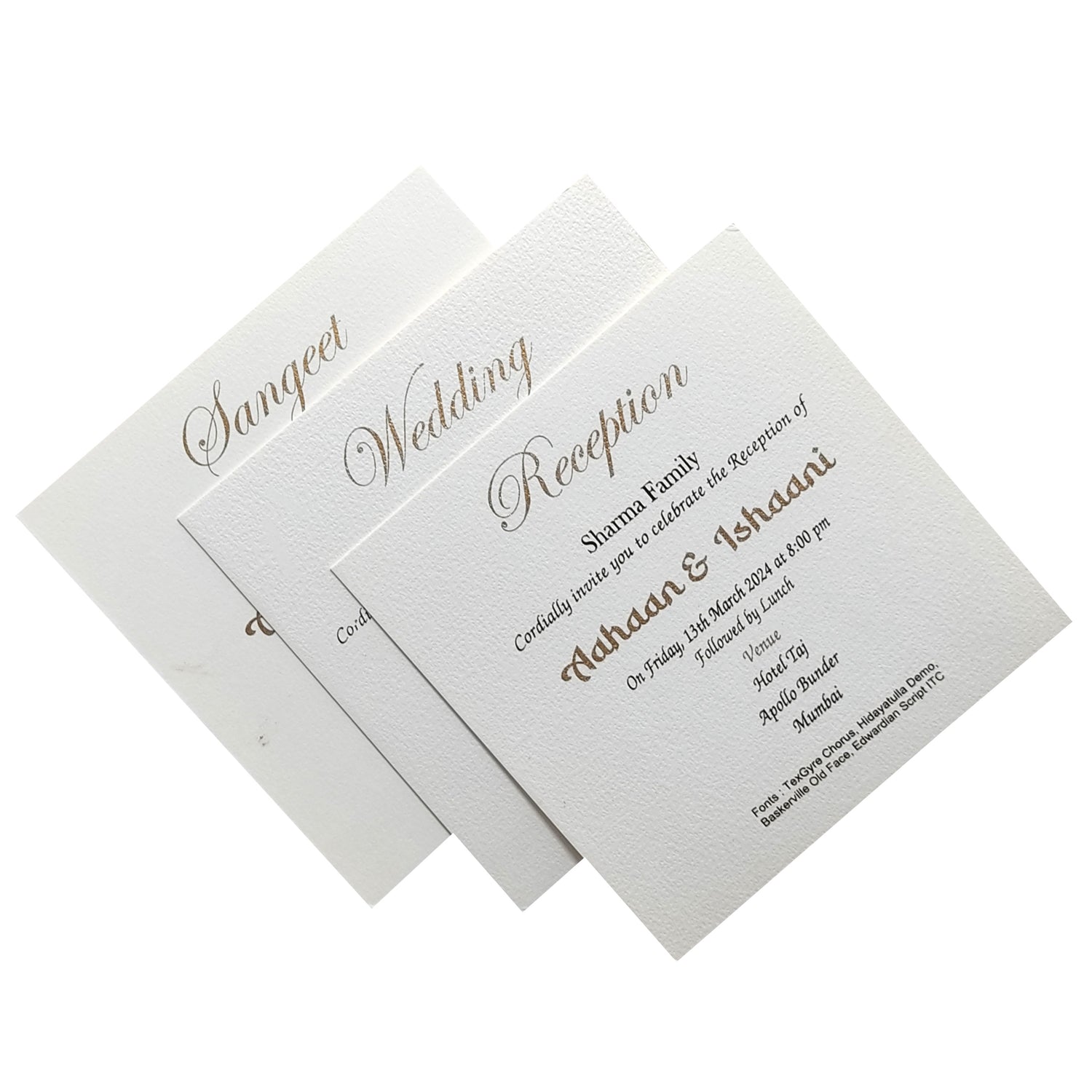 Brown Floral Invitation card-KRC29192