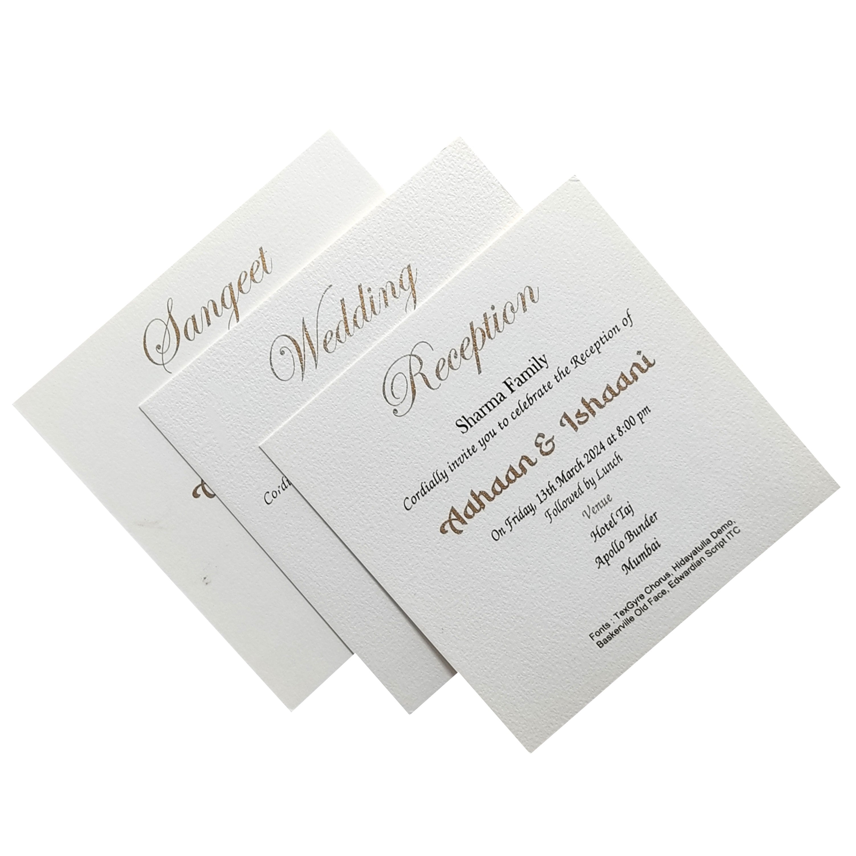 Brown Floral Invitation card-KRC29192