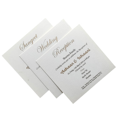 Brown Floral Invitation card-KRC29192