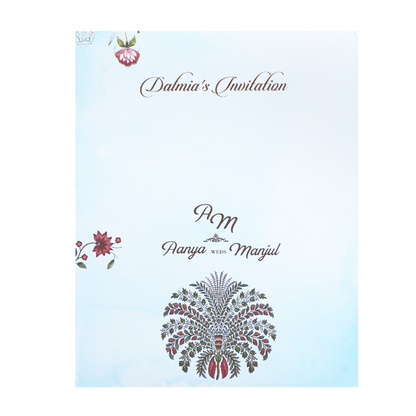 Pastel Blue Wedding Card-King of Cards