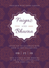 Purple Pattern Indian Wedding Invitation Portrait-EINK0012