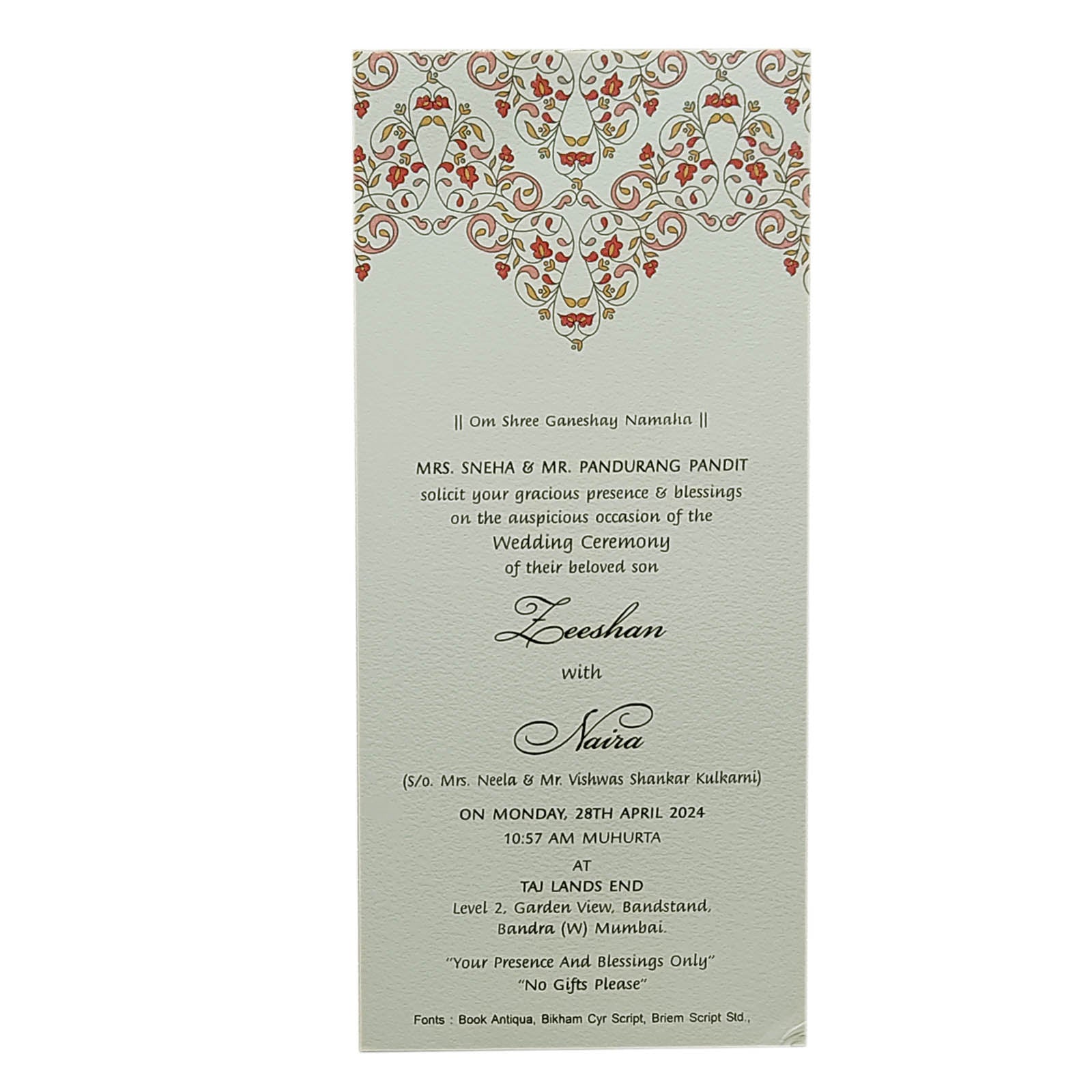 Invitation Card - KRCS6301