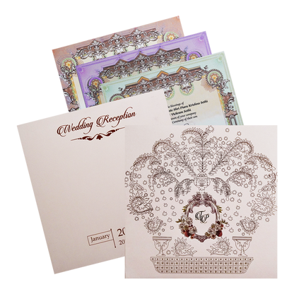 Pale Pink Wedding Invitation-King of Cards