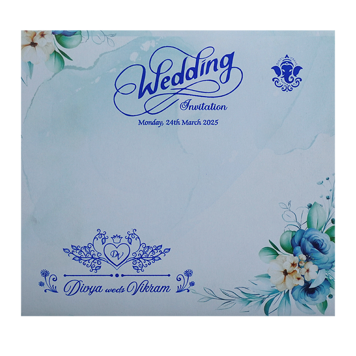 Pastel Floral Invitation Card-King of Cards