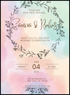 Watercolor Blush Christian Wedding Invitation-AACWI022