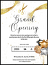 White Balloon Grand Opening Invitation-King of Cards