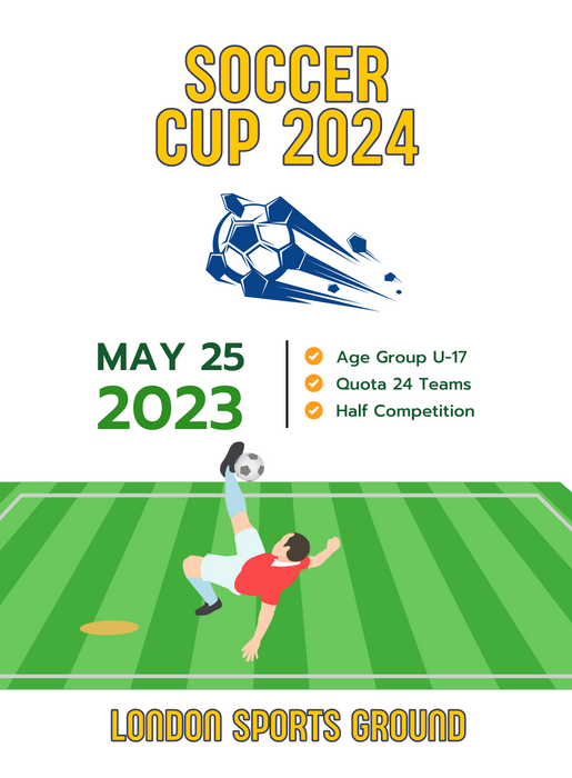 White Blue soccer Invitation-AASCC011