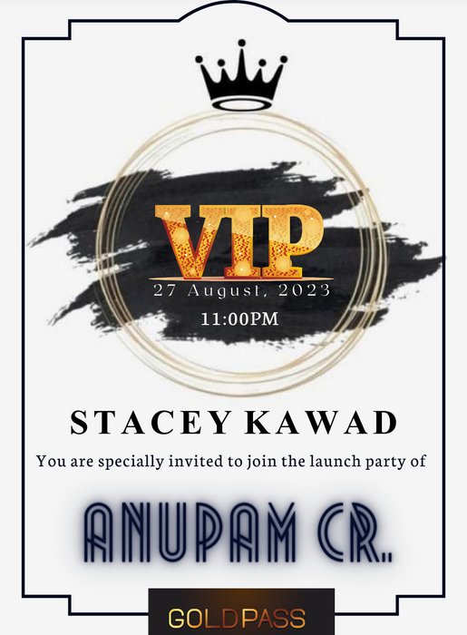 White Crown VIP Event Invitation-AAVET007
