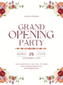 White Floral Grand Opening Invitation-King of Cards