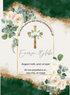 White Frame Holy Communion Invitation-AAHOI013