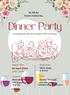 White Group Dinner Party Invitation-AADNI018