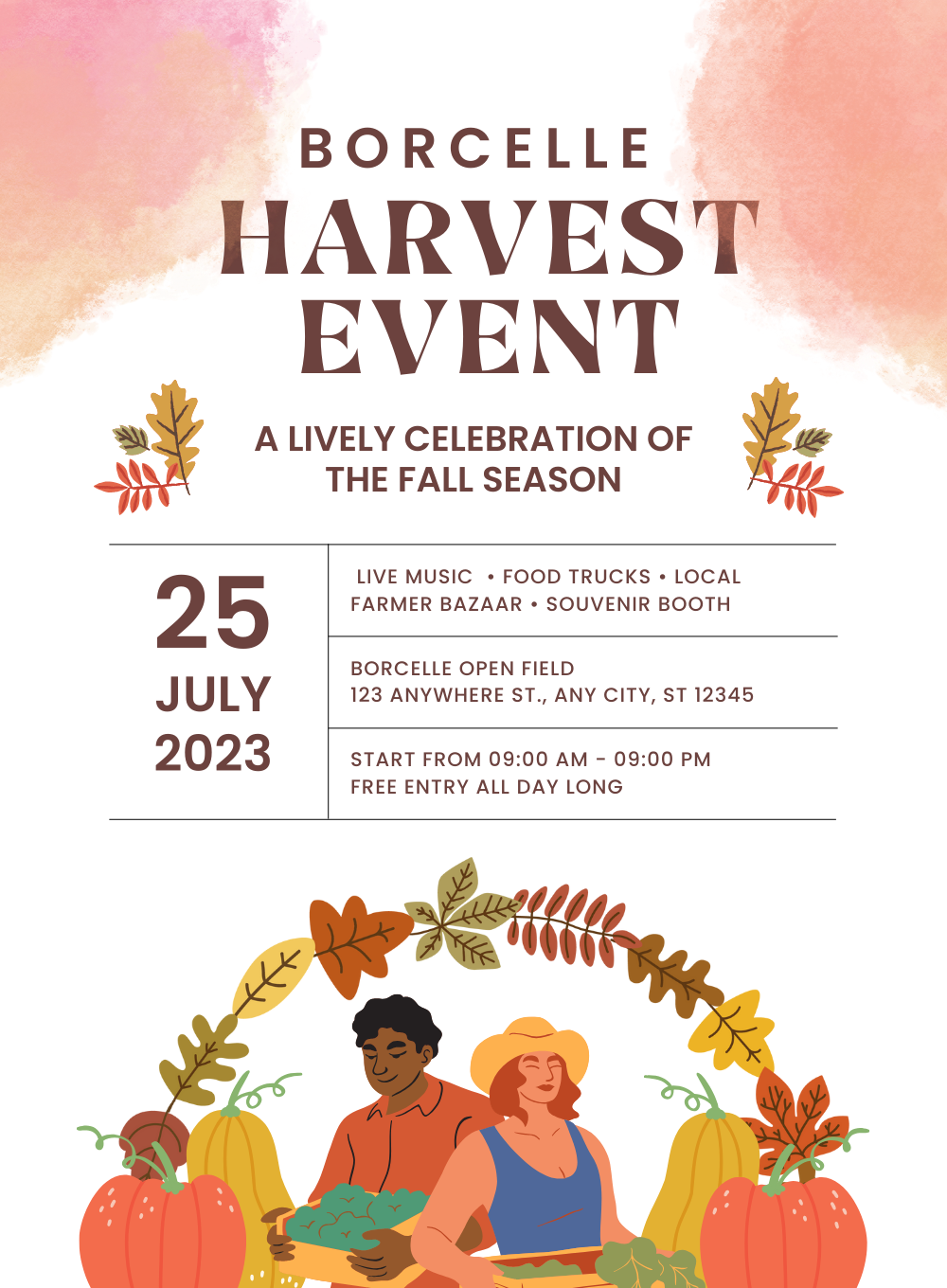 White Harvest Shopping Event Invitation-AASHE005