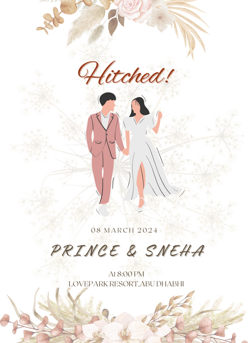White Holding Engagement Invitation-AAEGI010