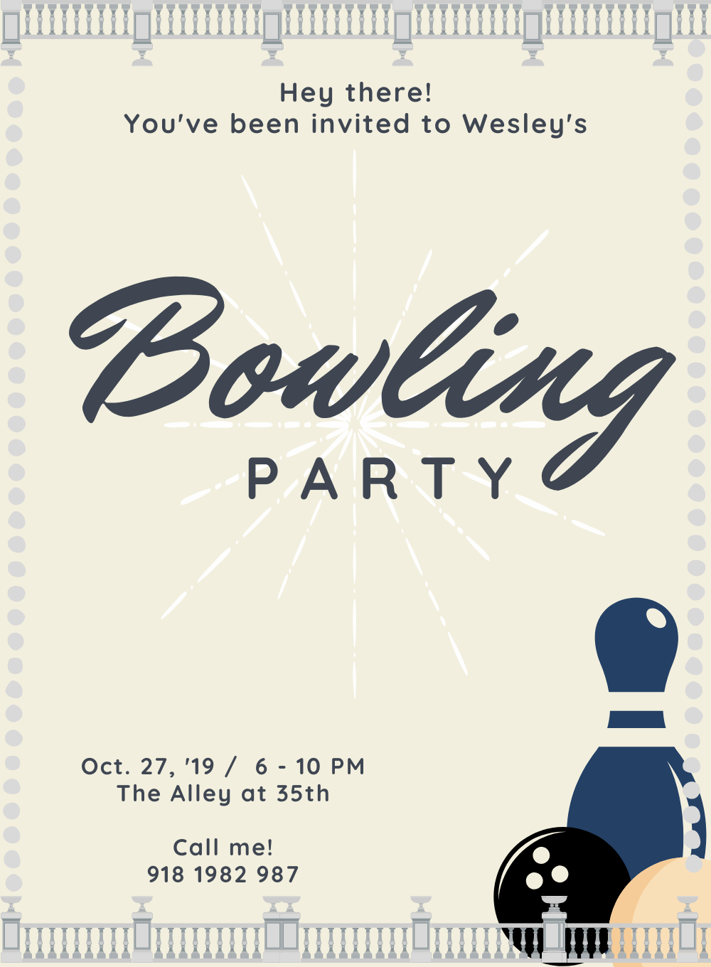 White Neon Bowling-AABGI007