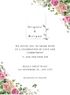 White Paradise Floral wedding Invitation-AAFWI009