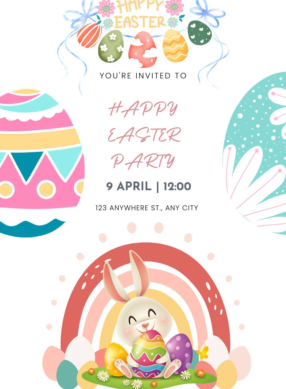 White Rabbit Easter Invitation-AAEAS010