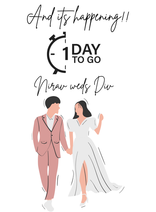 White Timeless Countdown Invitation-AACDI011