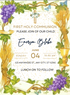 White Vineyard Holy Communion Invitation-AAHOI006